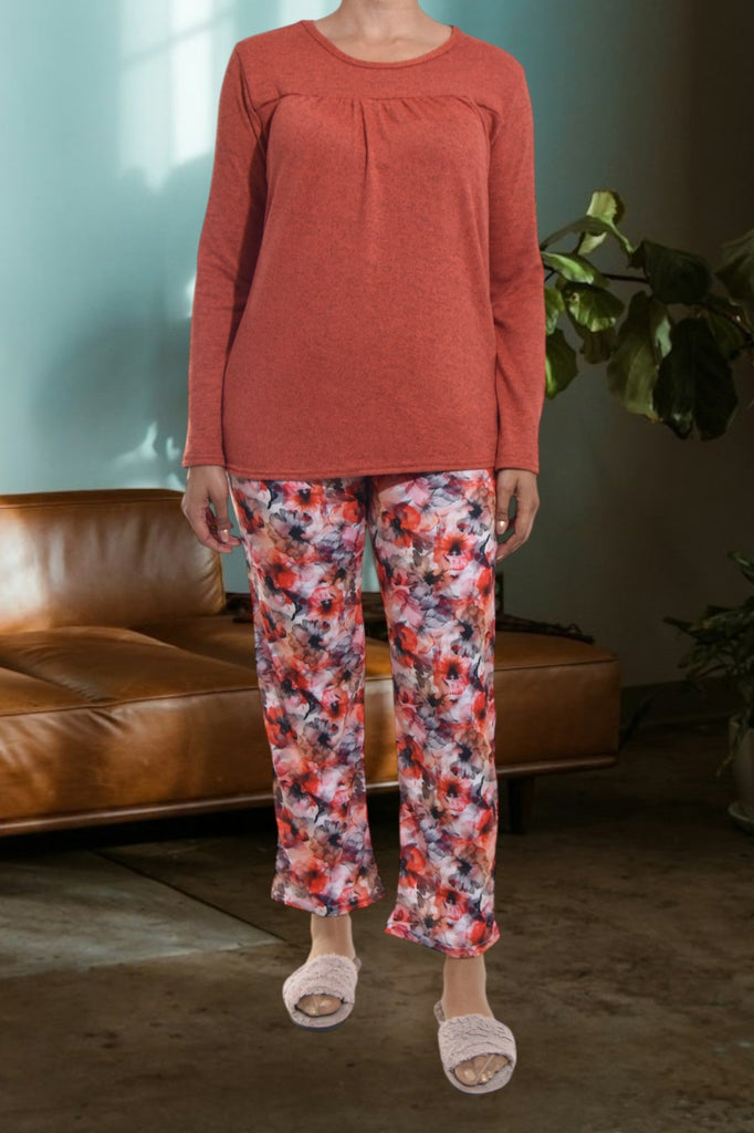 Orange Floral Pj Set - StylePhase SA