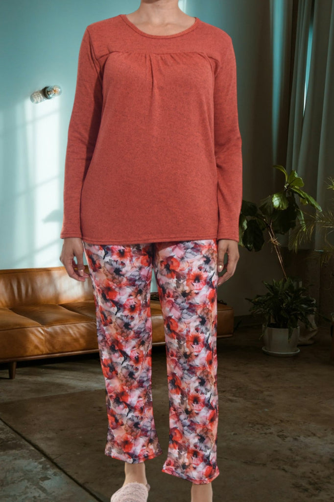Orange Floral Pj Set - StylePhase SA