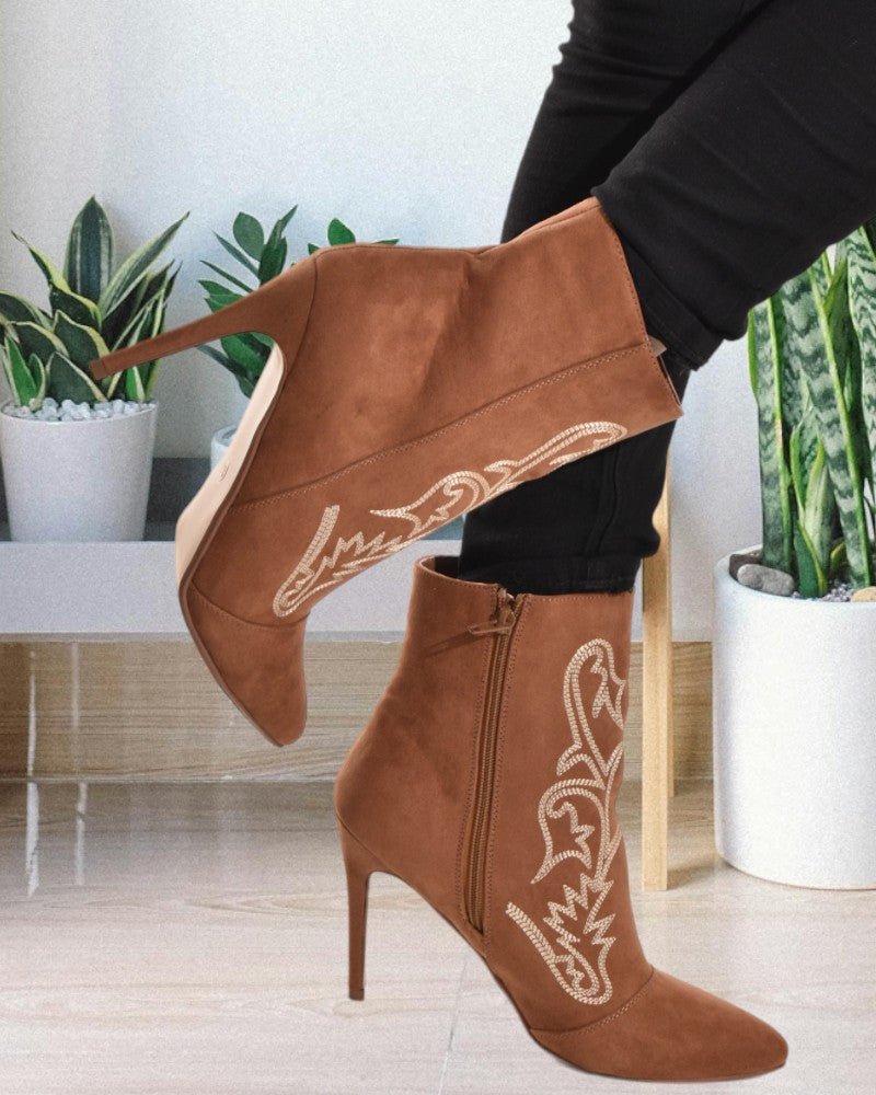 Suede Boots Nine West Jakke Heeled Boots Nine West Light Natural
