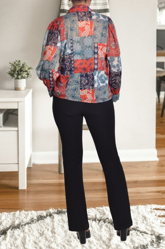 Patterned Chiffon Blouse - StylePhase SA