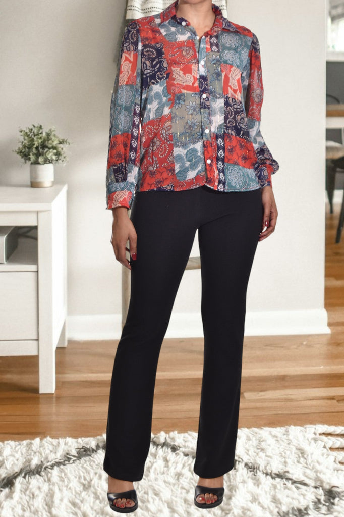 Patterned Chiffon Blouse - StylePhase SA