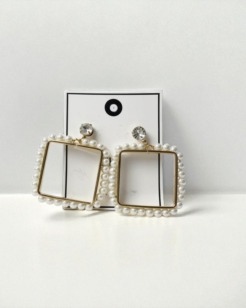 Pearl Square Earrings - StylePhase SA