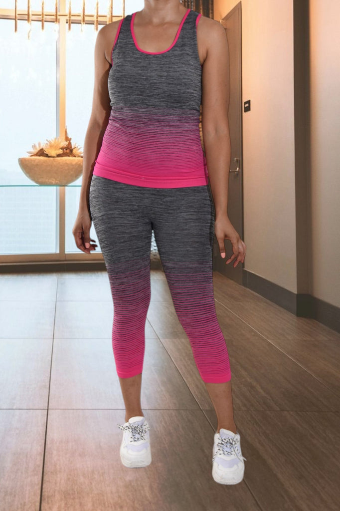 Pink 3/4 Activewear Set - StylePhase SA