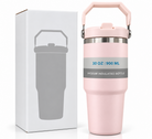 Light pink insulated bottle and box