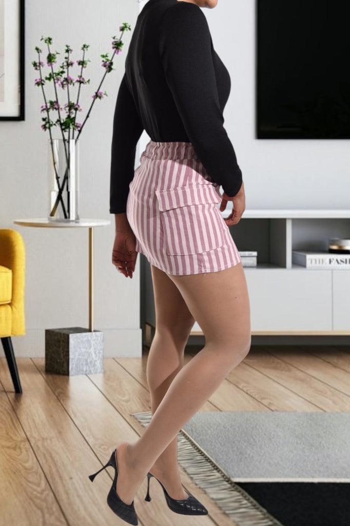 Pink And Cream Mini Skirt - StylePhase SA