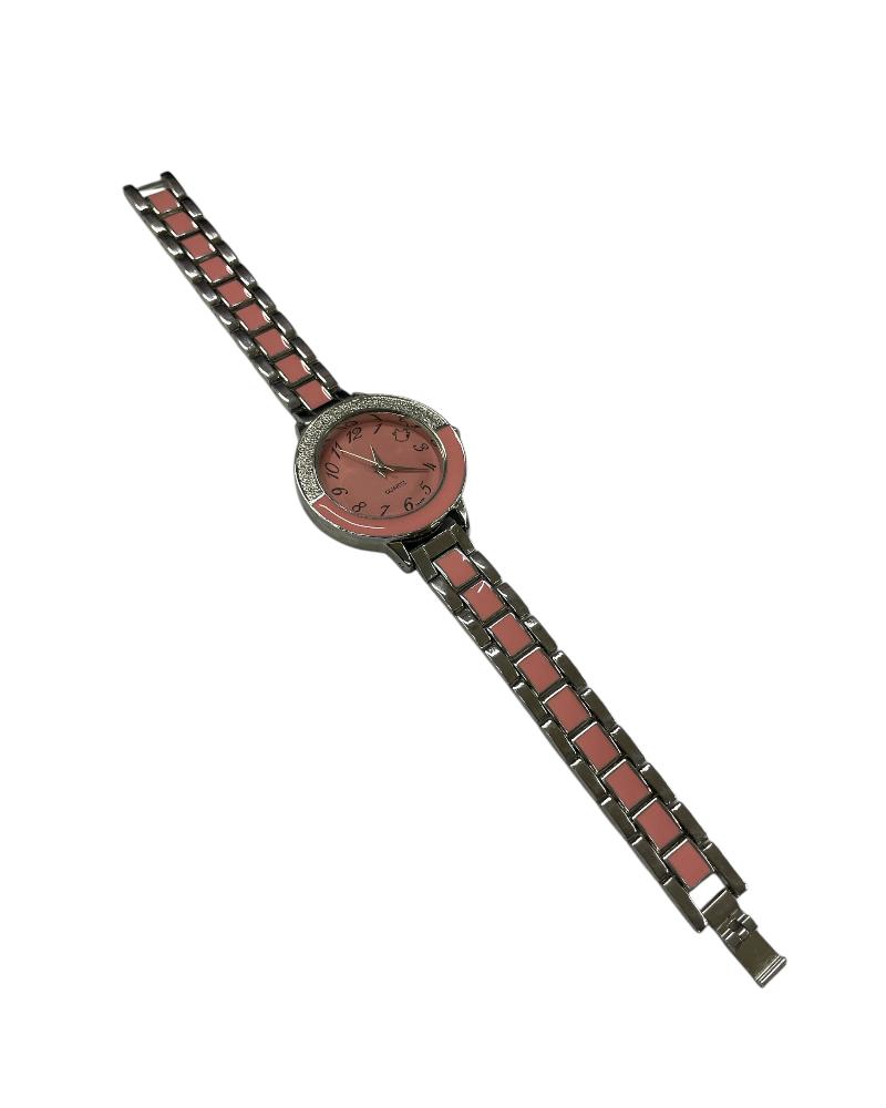 Pink and Silver Quartz Watch - StylePhase SA