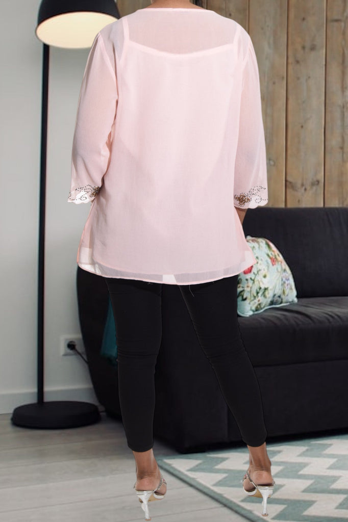 Pink Chiffon Blouse - StylePhase SA