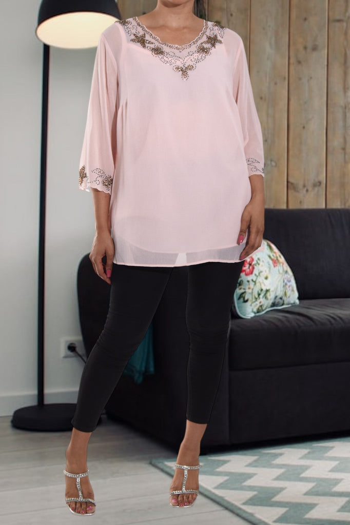 Pink Chiffon Blouse - StylePhase SA