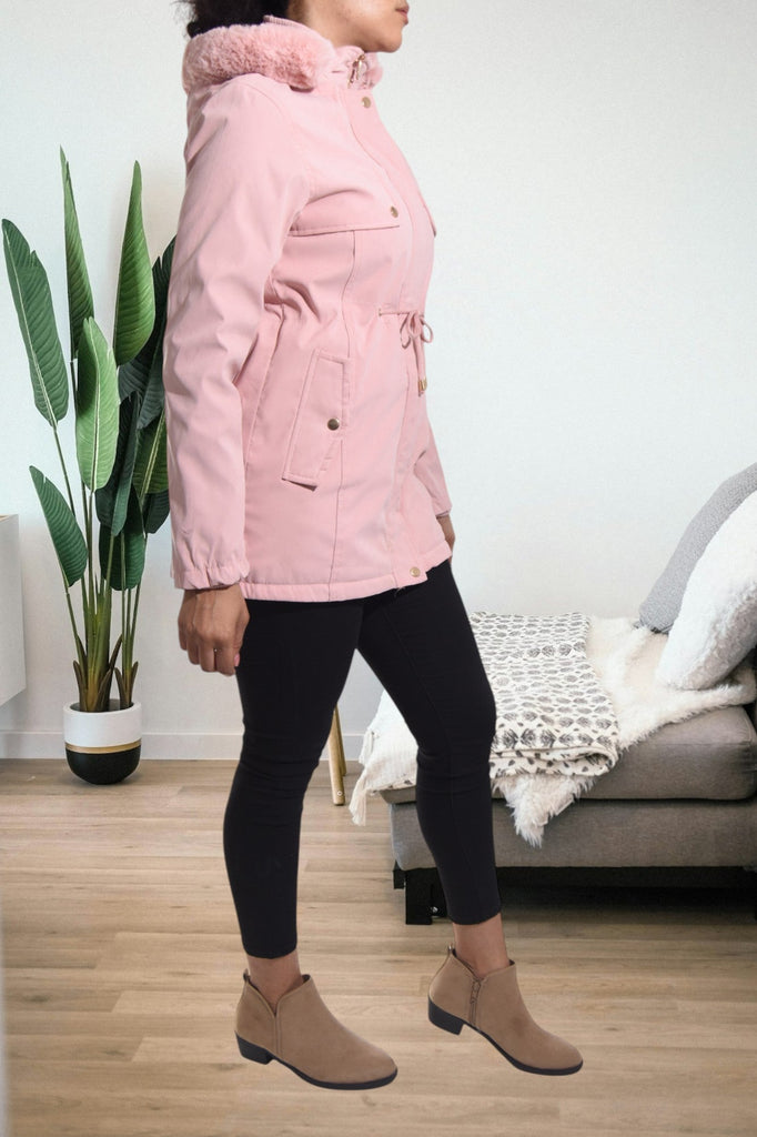 Pink Draw String Hoody Jacket - StylePhase SA