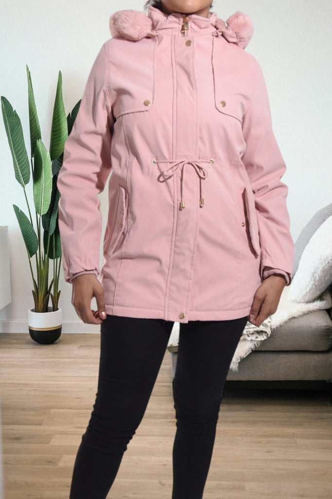 Pink Draw String Hoody Jacket - StylePhase SA