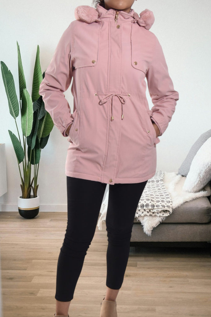 Pink Draw String Hoody Jacket - StylePhase SA