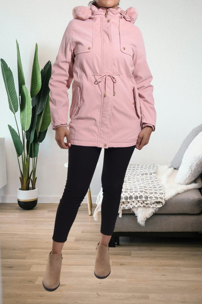 Pink Draw String Hoody Jacket - StylePhase SA