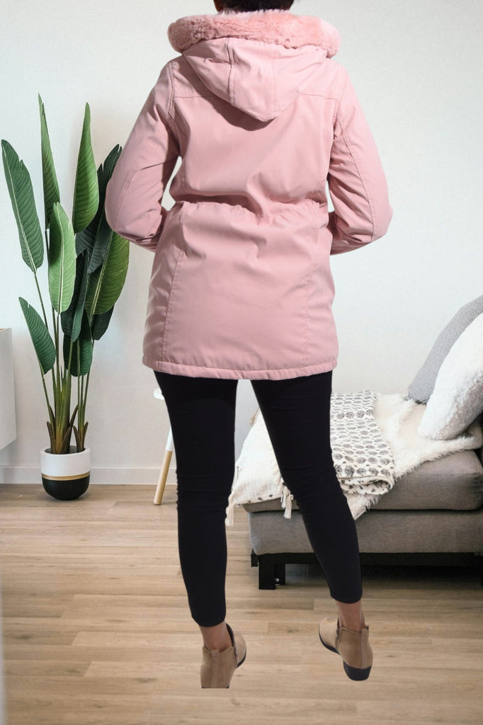 Pink Draw String Hoody Jacket - StylePhase SA