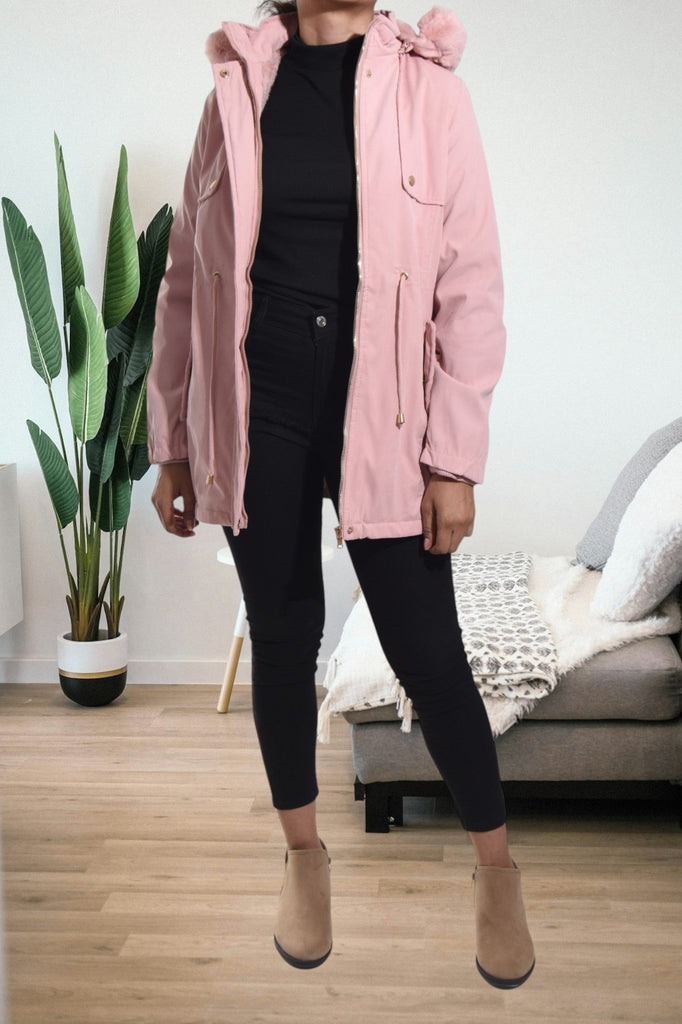 Pink Draw String Hoody Jacket - StylePhase SA