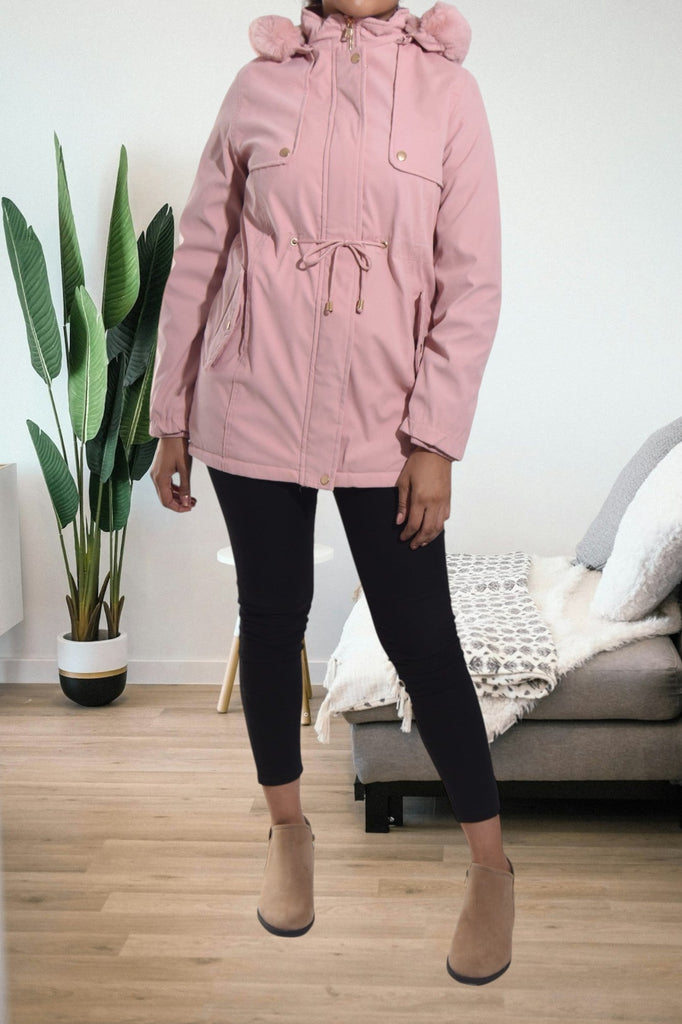 Pink Draw String Hoody Jacket - StylePhase SA