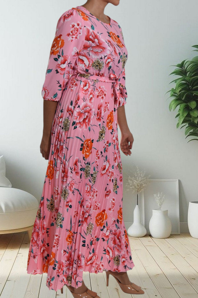 Pink Floral Pocket Maxi Dress - StylePhase SA