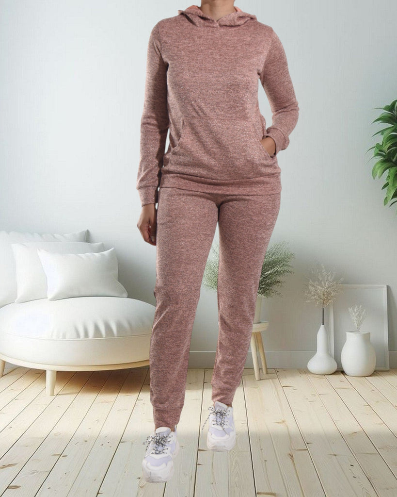 Pink Kangaroo Pocket Tracksuit Set - StylePhase SA