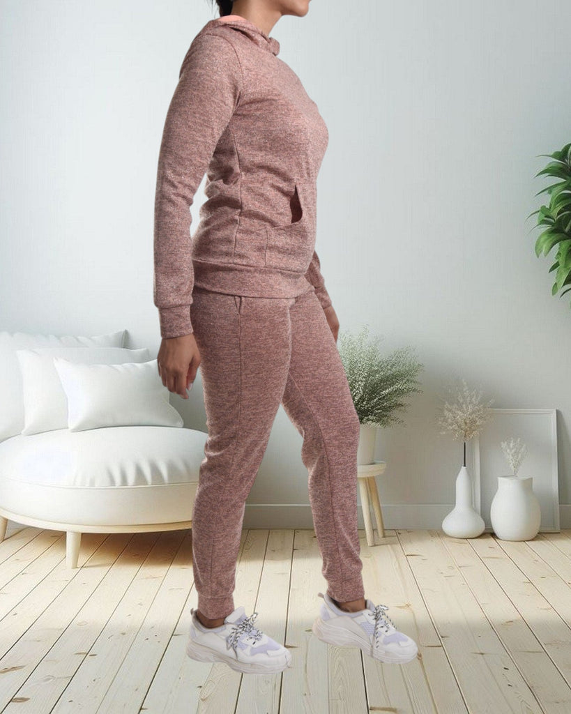 Pink Kangaroo Pocket Tracksuit Set - StylePhase SA