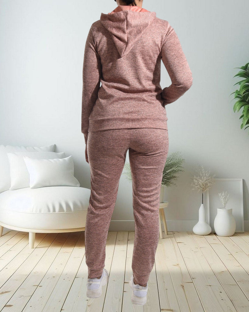 Pink Kangaroo Pocket Tracksuit Set - StylePhase SA