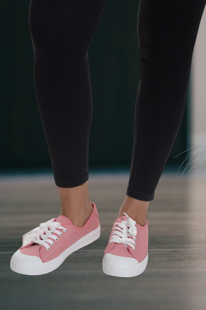 Pink Lace Up Sneaker - StylePhase SA