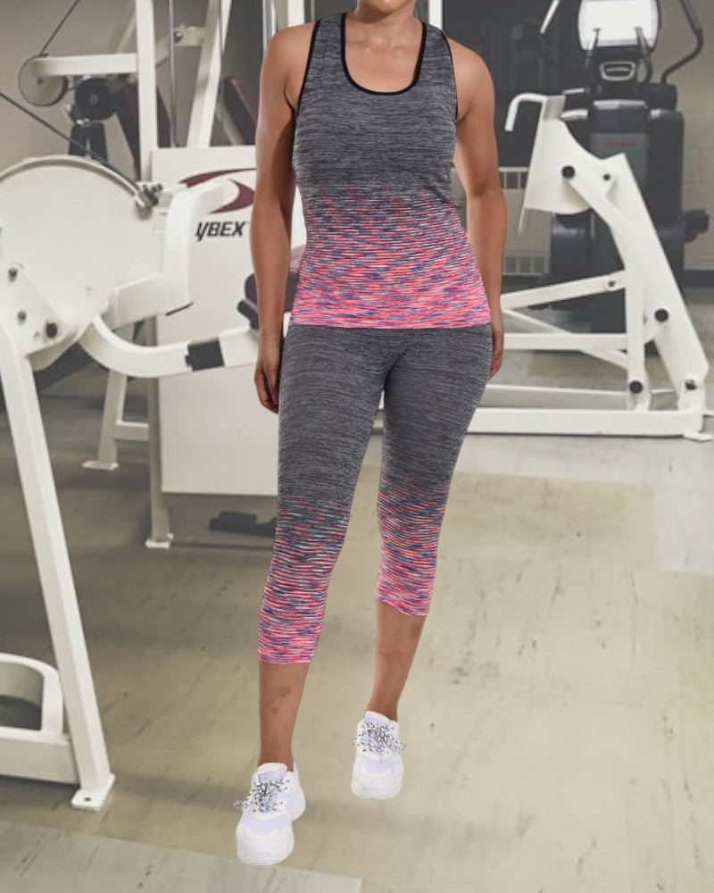 Pink Multi Color Activewear Set - StylePhase SA