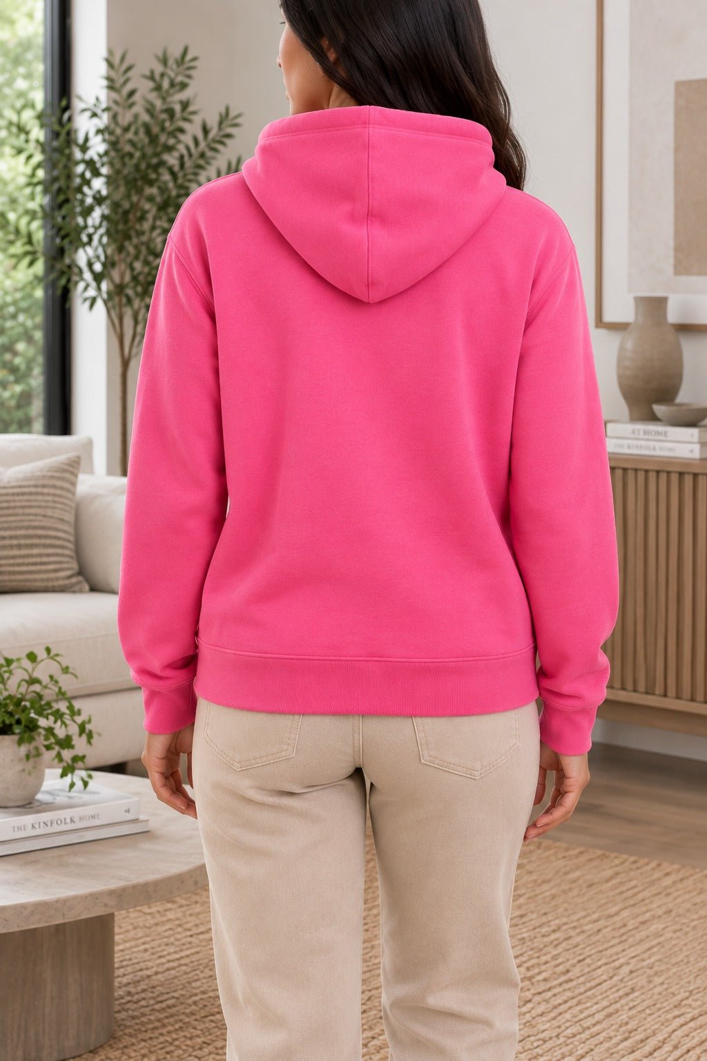 Pink New York Fleece Hoody Top - StylePhase SA