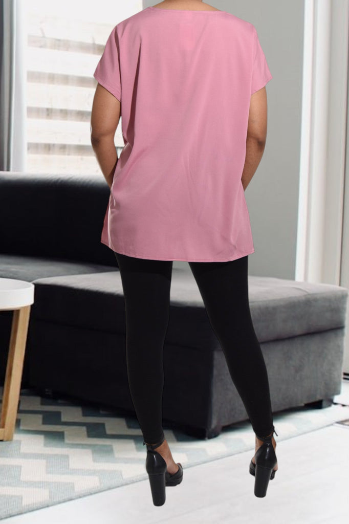 Pink Oversized Blouse - StylePhase SA