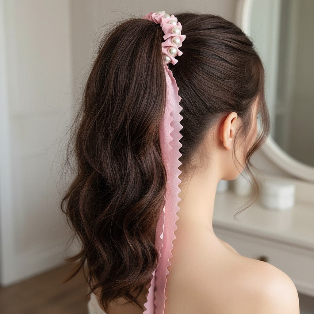 Pink Pearl Hair Tie - StylePhase SA
