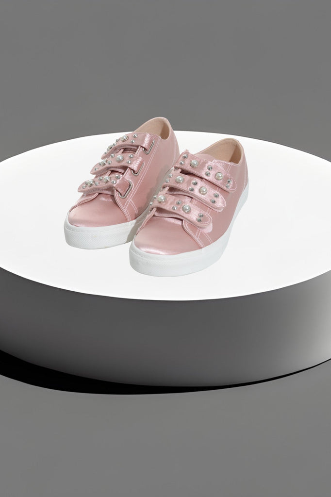 Pink Pearl Strap On Trainers - StylePhase SA