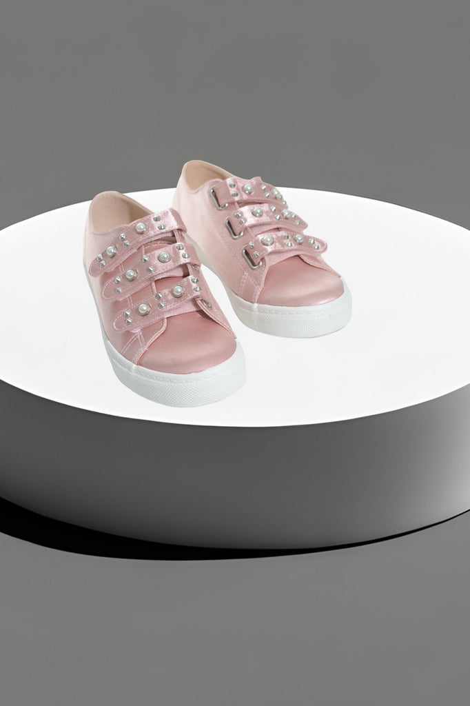 Pink Pearl Strap On Trainers - StylePhase SA