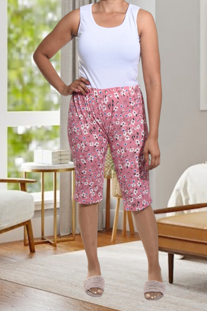 Pink Printed 3/4 Pj Pants Only - StylePhase SA