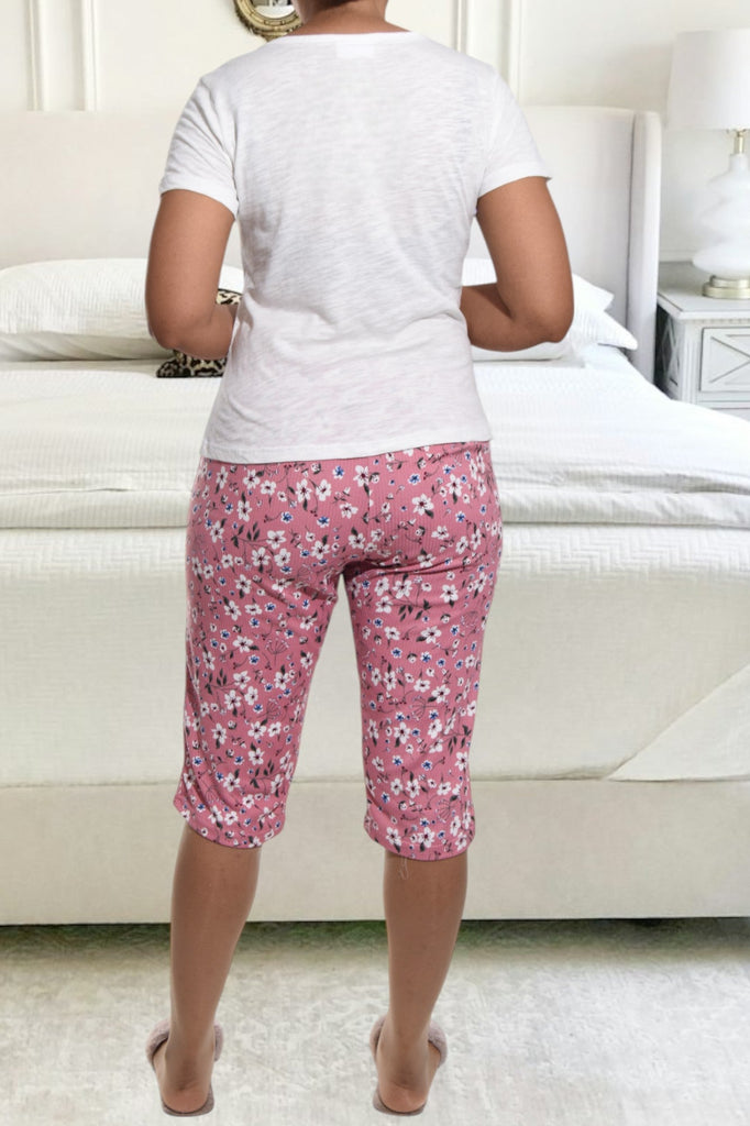 Pink Printed 3/4 Pj Set - StylePhase SA