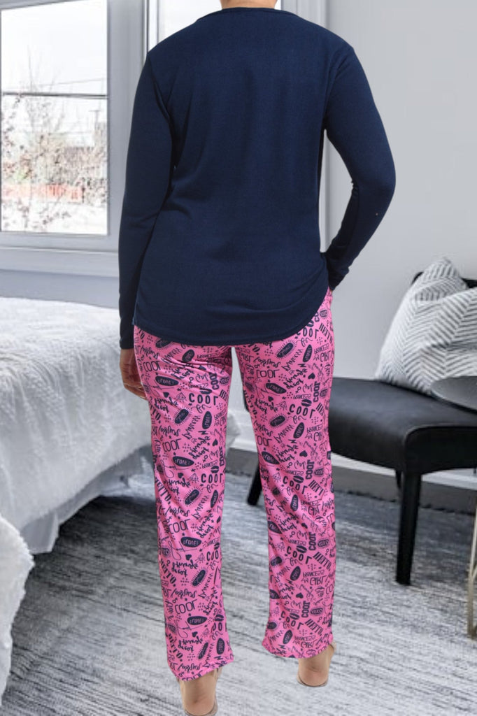 Pink Printed Pj Set - StylePhase SA