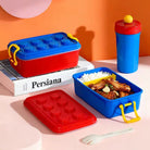 Plastic Block Lunch Box +Water Bottle - Home Phase