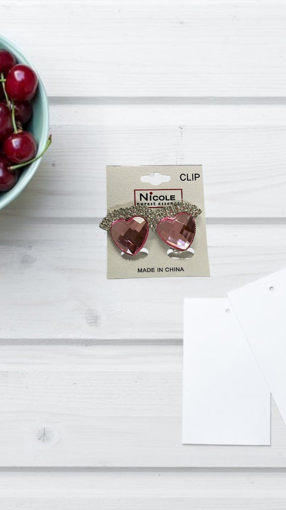 Plastic Heart Clip Earrings - StylePhase SA