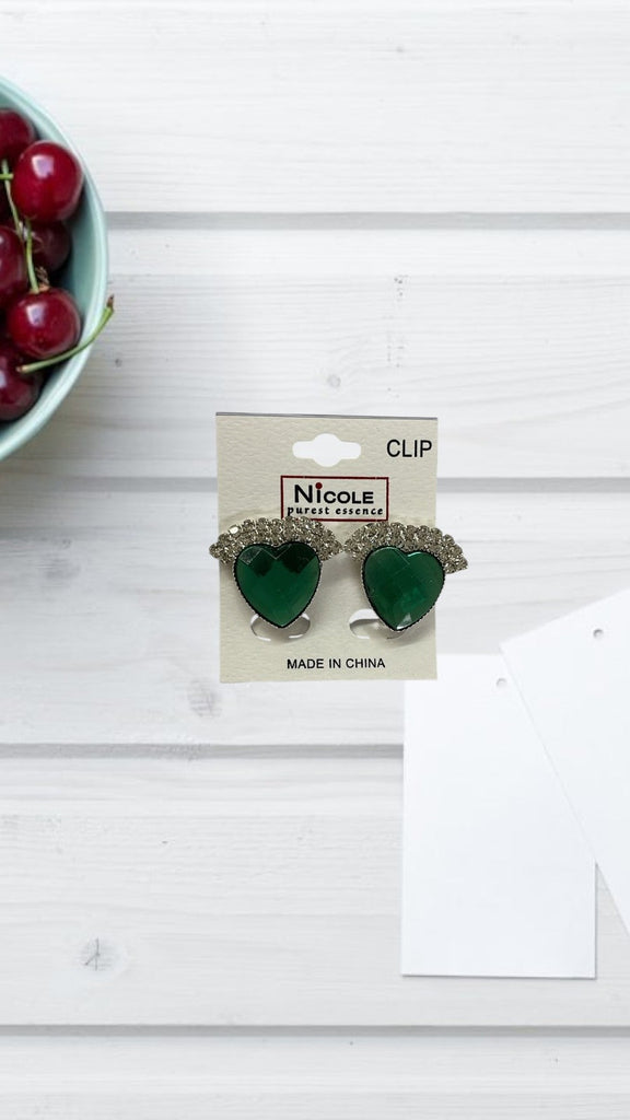 Plastic Heart Clip Earrings - StylePhase SA