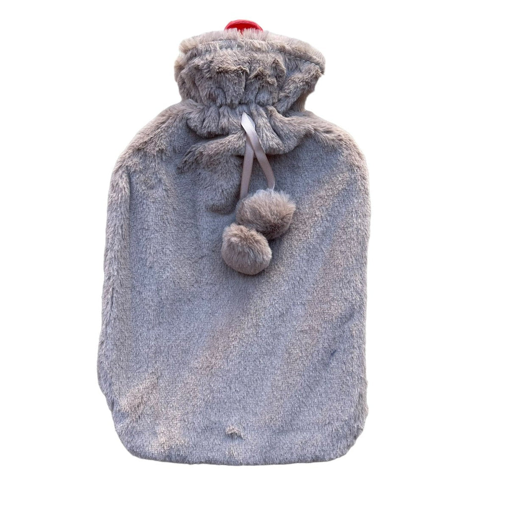 Plush Coral Fleece Hot Water Bottle - 2 L - StylePhase SA