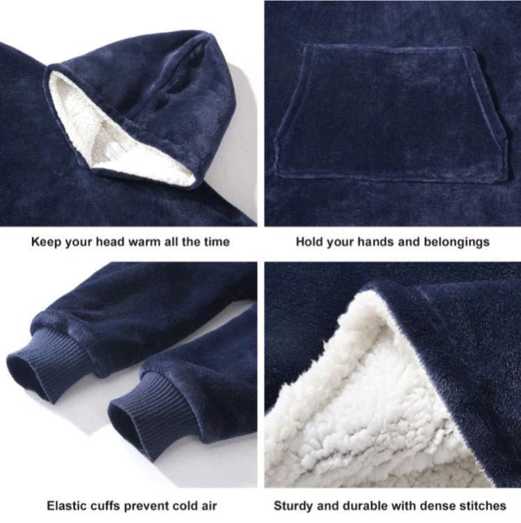 Plush Sherpa Blanket Hoodie - StylePhase SA