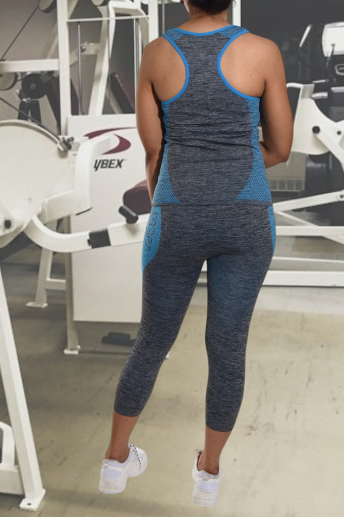 Powder Blue 3/4 Activewear Set - StylePhase SA