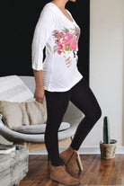 Printed White Top - StylePhase SA