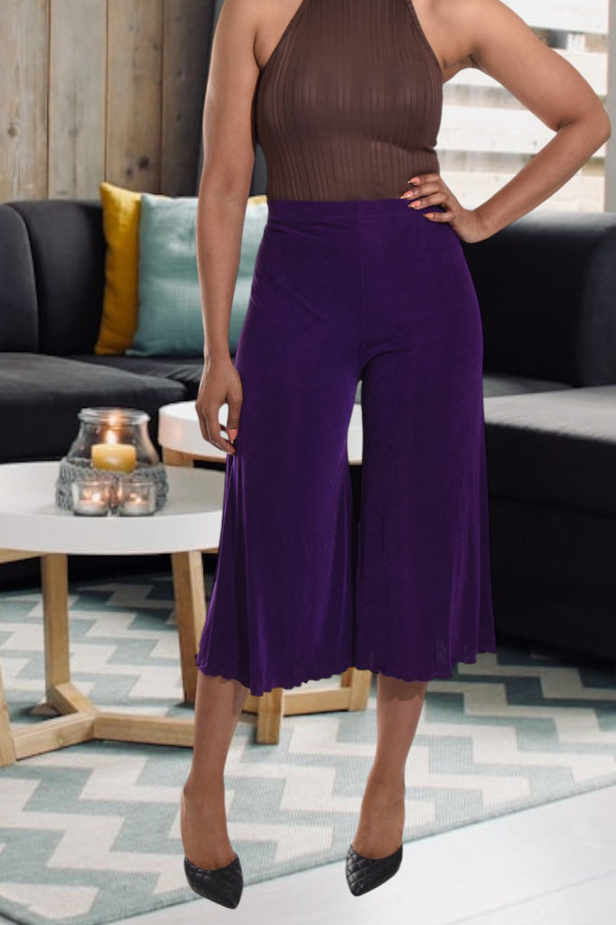 Purple Elastic Pants - StylePhase SA