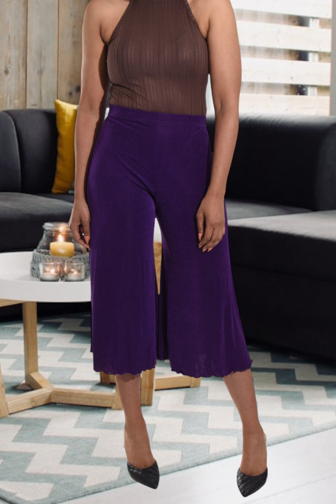 Purple Elastic Pants - StylePhase SA