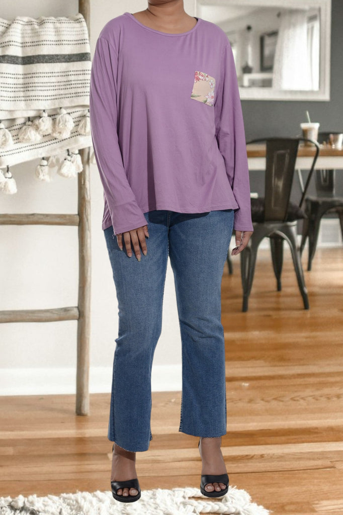 Purple Long Sleeve Top - StylePhase SA