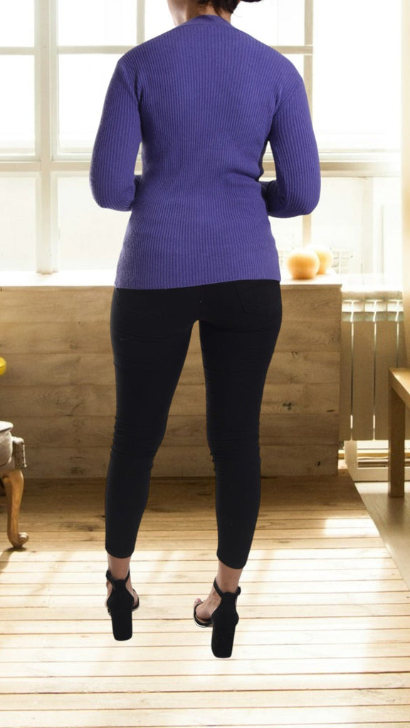 Purple Peep Hole top - StylePhase SA