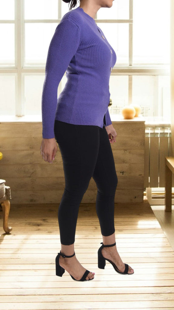 Purple Peep Hole top - StylePhase SA