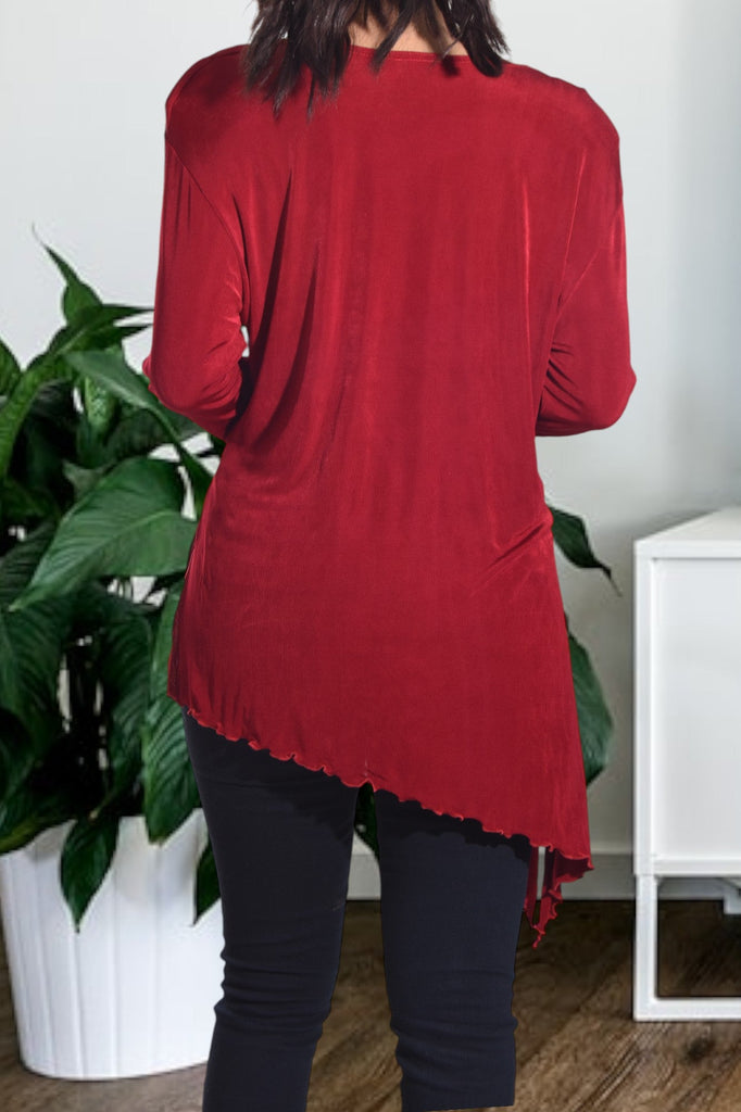 Red Asymmetrical Top - StylePhase SA