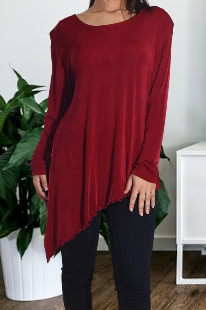 Red Asymmetrical Top - StylePhase SA