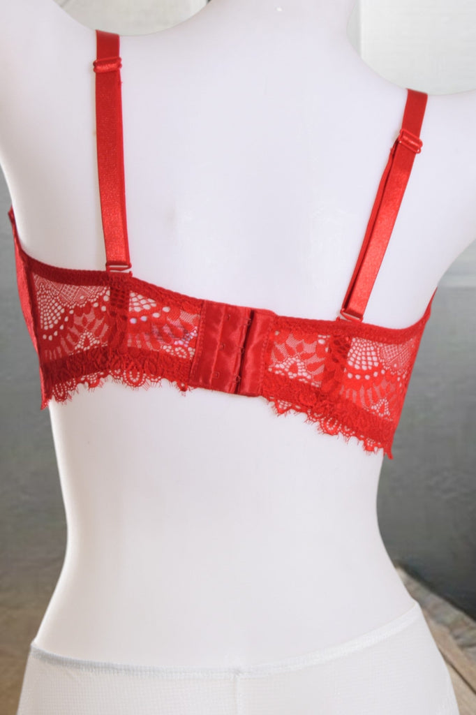 Red Heart Print Bra - StylePhase SA