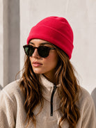 Red Polar Fleece Beanies - StylePhase SA