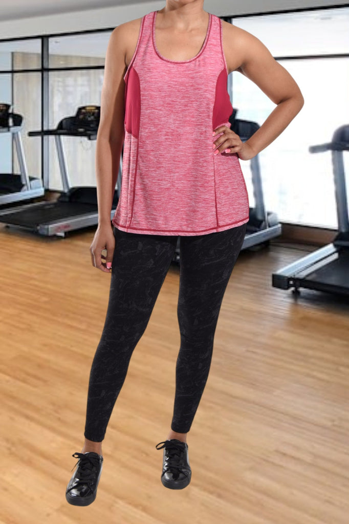 Red Shaded Activewear Vest - StylePhase SA